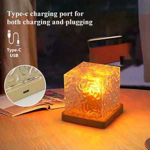 Veilleuse à effet d'ondulation d'eau, 16 couleurs, rotation, projecteur d'ambiance <span class=keywords><strong>de</strong></span> flamme, cadeau romantique pour la Saint-Valentin, lampe <span class=keywords><strong>de</strong></span> chevet, lampe <span class=keywords><strong>de</strong></span> bureau - Product Image 2