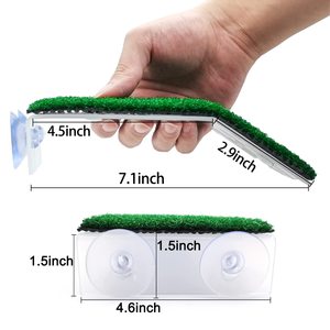 Schildkröten-Ruheterrasse mit Simulationsgras, Rasen-Schildkröten-Kletterleiter, Schildkröten-Ruheterrasse für Reptilien - Product Image 2