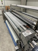 Automatique 4*4mm maille de fibre de verre Machine de production de matériaux de mur plaine tissé 2500 tonnes e-glass WZ-1000 1000mm nc; Héb moyen 200