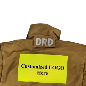 Traje de Bombero EN 469 OEM Ayon Khaki, Equipo de Protección contra Incendios de Aramida, Traje Resistente al Fuego para Bomberos, Rescate Estructural DRD, Rescate Rápido - Product Image 6