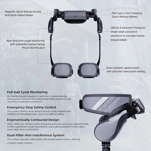 Exoesqueleto Robótico Plegable Ultraligero <span class=keywords><strong>de</strong></span> 2 kg con Asistencia Eléctrica IA OEM, Batería <span class=keywords><strong>de</strong></span> 20 KM, Resistente al Agua IP54, para Caminar y Deportes al Aire Libre - Product Image 4