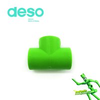 DESO PPR raccords 90 degrés coude PN16 PN20 PN25 bar PPR raccords hydrauliques coupleur mamelon raccords de tuyauterie bride