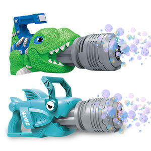 Pistolet à bulles électrique en forme de requin ou de crocodile, avec lumières et musique, automatique, solution 150 ml, jouet d'été pour enfants, cadeau pour l'extérieur - Product Image 1