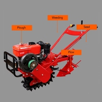 Rotations-Mikrofräse, kleiner Motorhacke, Mini-Pflug, Bodenbearbeitungsmaschine mit Benzinmotor und Kernlager für die Landbearbeitung