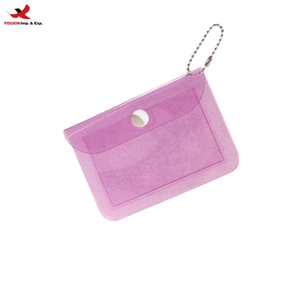 Glitter Transparent PVC Snap Button Card <b>Pouch</b> Plastic Bag Gift Coin Purse Key Card Holder RTS Bulk Mixed Order - Product Image 2