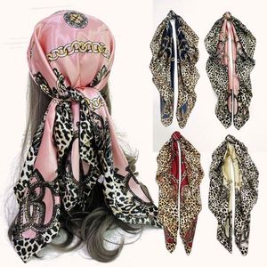 Colorful Classic Style Leopard Cashew Printed 90 cm Polyester Autumn <b>square</b> <b>Scarf</b> Muslim Hijab Kerchief Women YHK0068 - Product Image 2