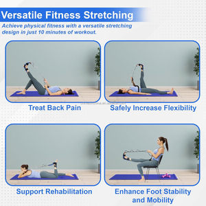 Chân bê cáng Yoga kéo dài dây đeo cho vậ<span class=keywords><strong>t</strong></span> lý trị liệu plantar Fasciitis Stretch Bands kéo dài vành đai để giảm đau - Product Image 5