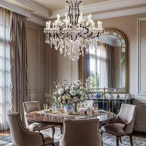 Luces <span class=keywords><strong>de</strong></span> araña grandes con marco negro <span class=keywords><strong>de</strong></span> hierro forjado <span class=keywords><strong>de</strong></span> estilo industrial para el <span class=keywords><strong>centro</strong></span> <span class=keywords><strong>comercial</strong></span> del vestíbulo del hotel - Product Image 6