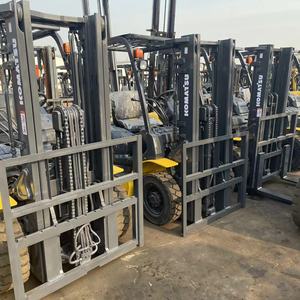 Used Japan Original TOYOTA FD30 3 Ton Diesel Forklift 1DZ-II Engine 3000mm Mast Solid <b>Tire</b> Warehouse Cargo Lifting - Product Image 3