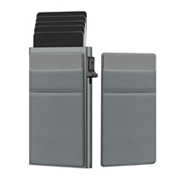 Porte-Cartes en Aluminium YOUYUE avec Porte-Monnaie, Portefeuille Pop-up Anti-RFID, Étui Métallique Mince pour Cartes Bancaires