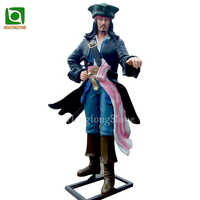 Statues de pirates personnalisées en fibre de verre et résine, statues de figures humaines grandeur nature, statue de pirate en résine