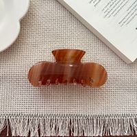 Pinces à cheveux grandes en acétate rayé écaille de tortue vintage, brillantes et antidérapantes, pour femmes, accessoires pour cheveux épais