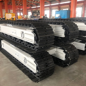 Plateforme sur chenilles personnalisée avec blocs de caoutchouc 35T, châssis en acier et moteur <span class=keywords><strong>hydraulique</strong></span> - Product Image 6