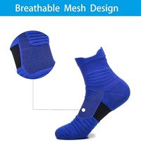 Chaussettes de sport de basket-ball Elite Coussin de compression Chaussettes de cyclisme épaisses Chaussettes d'équipage athlétique pour hommes femmes garçons