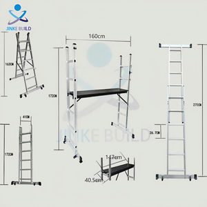 सुपरमार्केट मॉडल परिवर्तनकारी पेंटिंग छत मरम्मत एल्यूमीनियम काम मंच सीढ़ी मचान - Product Image 2