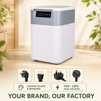 Composteur Électrique Microbien pour Déchets Alimentaires 5kg, Lot Quotidien, Fermentation 40°C, Inodore, Engrais Organique, Machine de Cuisine Domestique