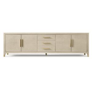 Meuble TV de salon moderne de luxe, <span class=keywords><strong>console</strong></span> multimédia rétro <span class=keywords><strong>en</strong></span> métal à 4 portes avec tiroir, design moderne - Product Image 2