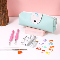 Kit d'outils de couture et de crochet pour tricot à la main, comprenant 31, 32, 35 ou 36 pièces, avec crochets TPR, accessoires, aiguilles à coudre et marqueurs de mailles verrouillables