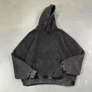 पुरुषों के लिए 2025 शरद ऋतु/सर्दियों के नए फ्लेक्स-लाइन वाले बोक्सी हुडी स्वेटशर्ट कस्टम लोगो विंटेज धोया हुडी - Product Image 1