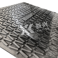 Tapis de protection du sol en plastique composite pour travaux de construction, tapis de grue temporaire en HDPE haute résistance