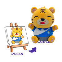 Couette personnalisée en peluche douce avec aimant, garnissage en polyester et coton PP, doublure en maille
