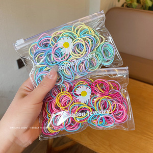 Vente en gros d'élastiques à cheveux pour enfants, respectueux des bébés, haute élasticité, élastiques pour filles, petites attaches sans joint, accessoires pour cheveux - Product Image 3