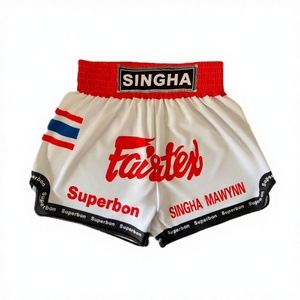 Wholesale Unisex <b>Boxing</b> Shorts Custom Plain Stretchy for Muay Thai & Kickboxing Training - Product Image 2