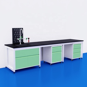 Meubles de laboratoire médical Banc de laboratoire avec évier Étagère à réactifs Table de laboratoire scientifique - Product Image 5