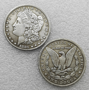 Pièces commémoratives de dollars Morgan des États-Unis (1878-1893), cadeaux, décoration de la maison - Product Image 4