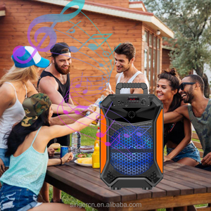 ลำโพงบลูทูธกำลังสูง 10W สำหรับคาราโอเกะ ปาร์ตี้กลางแจ้ง ลำโพงพกพาขนาดเล็ก ลำโพง RGB ลำโพงโฮม KTV เสียงคุณภาพสูง ซับวูฟเฟอร์พกพา - Product Image 6