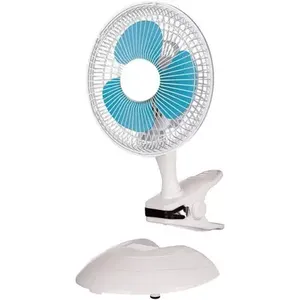 Ventilateur à pince en plastique à commande mécanique de 6 pouces, <span class=keywords><strong>2</strong></span> vitesses, fonctionnement silencieux, utilisation <span class=keywords><strong>2</strong></span> en 1 pour le bureau - Product Image 5