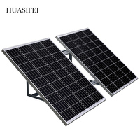 Penggunaan Di Rumah 60W30A Sistem Energi Surya Off Grid Kit Sistem Surya Mendukung IOT Remote Control