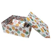 Coffrets cadeaux de Noël et de la Saint-Valentin écologiques, réutilisables, en matériaux recyclés, portables, de différentes tailles, 10 pièces, boîte rigide