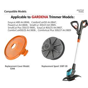 Bobine/tête de coupe de rechange pour tondeuse robotisée, fil en nylon 05307-20 6 mm pour Gardena Easycut Comfortcut Powercut Smallcut - Product Image 2