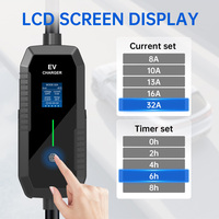 Service ODM OEM direct usine, boîte blanche en stock, expédition rapide, chargeur AC portable 7kW GBT, chargeur EV GBT 7kW