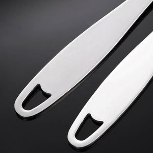 Cucharas ranuradas de acero inoxidable 304 premium con LOGO grabado personalizado, gran capacidad de cuenco, mango largo, aptas para lavavajillas, resistentes para sopa - Product Image 6