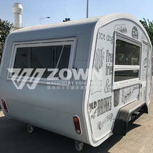 CE Certified Electric Food Cart 4 Wheels Mobile Kitchen Truck Custom Size Street Fast Food Catering <b>Trailer</b> - Product Image 2