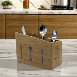 Organisateur d'ustensiles en <span class=keywords><strong>bois</strong></span> personnalisable Boîte de rangement de <span class=keywords><strong>cuisine</strong></span> personnalisée Ustensiles Organisateur de bureau élégant Boîte de rangement de <span class=keywords><strong>cuisine</strong></span> élégante - Product Image 4