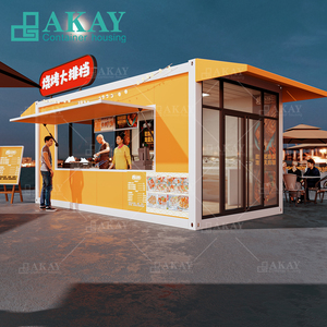 Casa Modular Móvil de fácil instalación para ventas Tienda de contenedores de envío Mini puesto de cabina Tienda de contenedores prefabricados - Product Image 3
