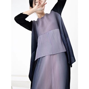 Conjunto de dos piezas plisado para <span class=keywords><strong>mujer</strong></span>, camisa informal, pantalones de pierna ancha y cintura alta, traje elegante de <span class=keywords><strong>oficina</strong></span>, <span class=keywords><strong>2022</strong></span> - Product Image 5