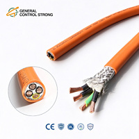 Câble d'alimentation servo industriel à vente directe d'usine avec âme en cuivre blindée, câble d'alimentation moteur en PVC 4 conducteurs 600V avec certification CE