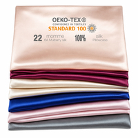 Taie d'oreiller en soie de mûrier 100% OEKO-TEX Grade 6A, 16-30 Momme, avec broderie personnalisée, coffret cadeau, pour soins capillaires, vente en gros