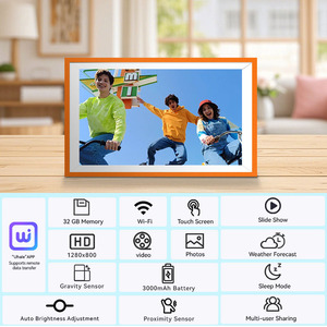 Marco <span class=keywords><strong>de</strong></span> Fotos Digital con Reproducción <span class=keywords><strong>de</strong></span> Video HD <span class=keywords><strong>de</strong></span> 10.1 Pulgadas, Reproductor MP4 MP3, Pantalla Acrílica, Montable en Pared, Exhibición Electrónica <span class=keywords><strong>de</strong></span> Imágenes - Product Image 4
