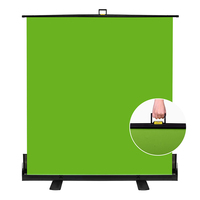 Junnx-Fondo profesional OEM, Panel de pantalla verde, Chroma Key, con Base de aluminio para estudio fotográfico, transmisión en vivo