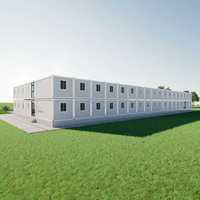 Maison mobile personnalisable CE, logement en conteneur à assemblage rapide, maison préfabriquée modulaire portable pour bureau/ferme/appartement