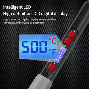 <span class=keywords><strong>Soldador</strong></span> eléctrico con pantalla LCD <span class=keywords><strong>de</strong></span> 60W, 110, 240V, temperatura ajustable, soldadores eléctricos, llave personalizada OEM, potencia CHINA - Product Image 6