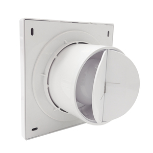 Ventilateur <span class=keywords><strong>extracteur</strong></span> <span class=keywords><strong>d</strong></span>'<span class=keywords><strong>air</strong></span> <span class=keywords><strong>silencieux</strong></span> 30 dB en ABS argenté à double panneau pour toilettes, salles de bain, chambres, hôtels et restaurants - Product Image 3