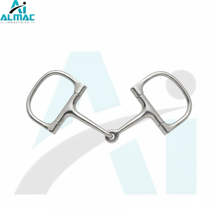 Broca de caballo de articulación única en forma de D de ALMAC diseñada para un control de rienda estable y un rendimiento fiable de presión suave para jinetes - Product Image 1