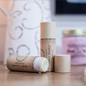 Emballage cylindrique en matériaux recyclables, carton cadeau, papier kraft biodégradable, tube en papier pour cosmétiques et rouges à lèvres - Product Image 1