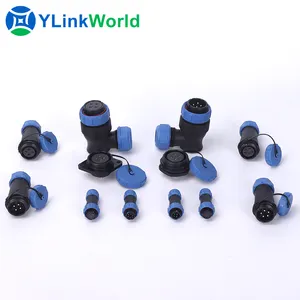 solder connector watertight female din 2 16 pin auto waterproof terminal electrical automotive wire harness cable with connector